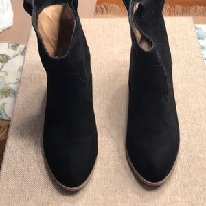 Express faux suede boots size 8